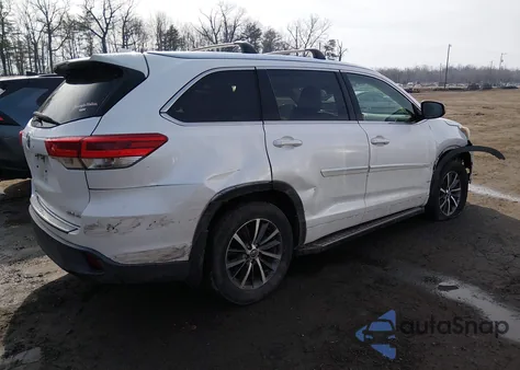 2017 Toyota Highlander Xle z USA, uszkodzony, nr VIN 5TDJZRFH8HS382976
